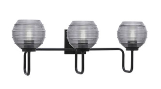 Toltec Lighting - 6223-MB-5112 - Three Light Bath Bar - Sandia - Matte Black