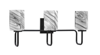 Toltec Lighting - 6223-MB-549 - Three Light Bath Bar - Sandia - Matte Black