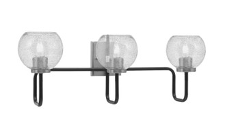 Toltec Lighting - 6223-MBGP-4102 - Three Light Bath Bar - Sandia - Matte Black & Graphite