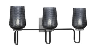 Toltec Lighting - 6223-MBGP-4252 - Three Light Bath Bar - Sandia - Matte Black & Graphite