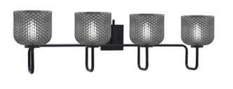 Toltec Lighting - 6224-MB-4612 - Four Light Bath Bar - Sandia - Matte Black