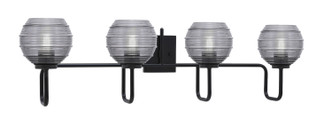 Toltec Lighting - 6224-MB-5112 - Four Light Bath Bar - Sandia - Matte Black