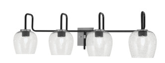 Toltec Lighting - 6224-MBGP-4812 - Four Light Bath Bar - Sandia - Matte Black & Graphite