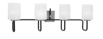 Toltec Lighting - 6224-MBGP-541 - Four Light Bath Bar - Sandia - Matte Black & Graphite