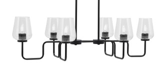 Toltec Lighting - 6236-MB-210 - Six Light Bar - Sandia - Matte Black