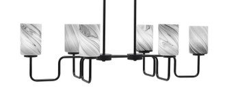 Toltec Lighting - 6236-MB-3009 - Six Light Bar - Sandia - Matte Black