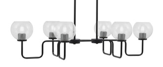 Toltec Lighting - 6236-MB-4100 - Six Light Bar - Sandia - Matte Black