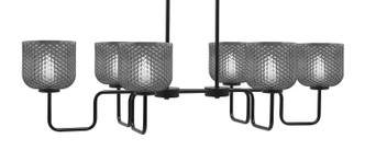 Toltec Lighting - 6236-MB-4612 - Six Light Bar - Sandia - Matte Black