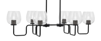 Toltec Lighting - 6236-MB-4810 - Six Light Bar - Sandia - Matte Black