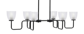 Toltec Lighting - 6236-MB-500 - Six Light Bar - Sandia - Matte Black