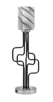 Toltec Lighting - 62-MBGP-549 - One Light Accent Lamp - Sandia - Matte Black & Graphite