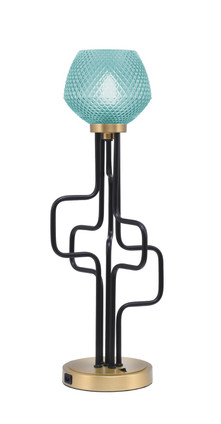 Toltec Lighting - 62-MBNAB-4625 - One Light Accent Lamp - Sandia - Matte Black & New Age Brass