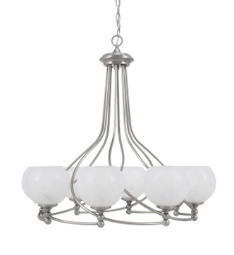 Toltec Lighting - 908-BN-4101 - Eight Light Chandelier - Capri - Brushed Nickel