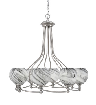 Toltec Lighting - 908-BN-4109 - Eight Light Chandelier - Capri - Brushed Nickel