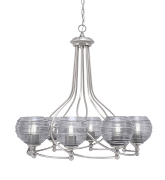 Toltec Lighting - 908-BN-5112 - Eight Light Chandelier - Capri - Brushed Nickel