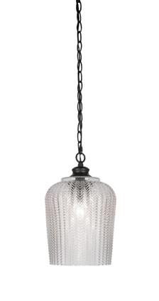 Toltec Lighting - 91-MB-4280 - One Light Pendant - Cordova - Matte Black