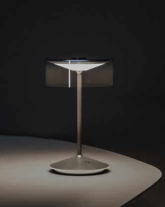 Zafferano - LD0720N3 - LED Table Lamp - Crystal - Dark Grey