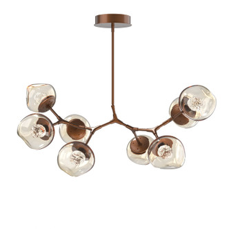 manufacturer_finish:Burnished Bronze|manufacturer_glass:Floret Crystal Inner - Amber Outer|color_temperature:2700K