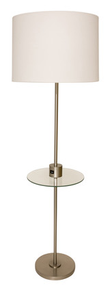House of Troy - BR102-SN - One Light Floor Lamp - Brandon - Satin Nickel House of Troy - BR102-SN - One Light Floor Lamp - Brandon - Satin Nickel
