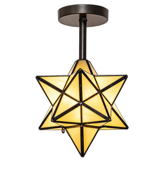 Moravian Star One Light Semi-Flush Mount (296009)