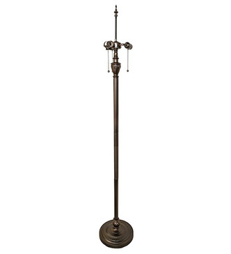 Meyda Tiffany - 296801 - Three Light Floor Base - Traditional - Mahogany Bronze