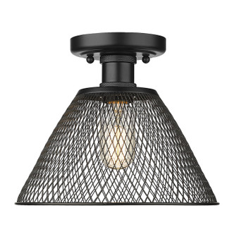 Carver One Light Semi-Flush Mount (0304-SF BLK)