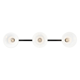 Carver Three Light Semi-Flush Mount (0305-3SF BLK-VMG)