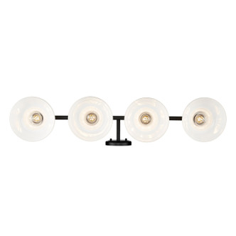 Carver Four Light Vanity (0305-BA4 BLK-VMG)