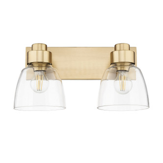 Golden - 0314-BA2 BCB-CLR - Two Light Vanity - Remy - Brushed Champagne Brass