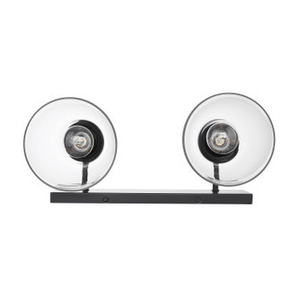 Remy Two Light Vanity (0314-BA2 BLK-CLR)