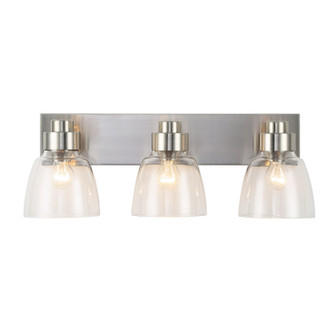 Golden - 0314-BA3 PW-CLR - Three Light Vanity - Remy - Pewter
