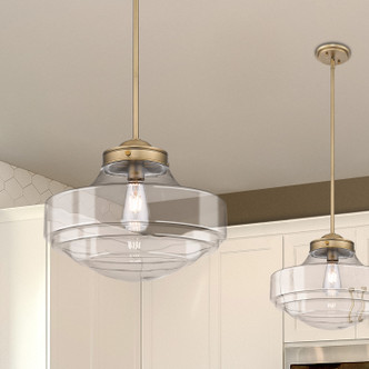 Ingalls One Light Pendant (0508-L MBS-CLR)