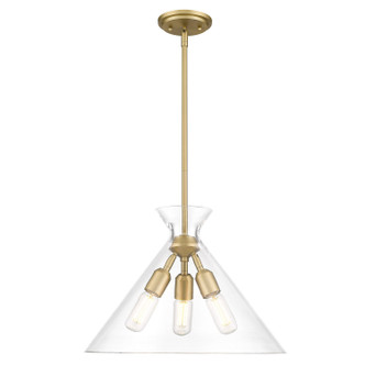 Malta Three Light Pendant (0511-3P BCB-CLR)