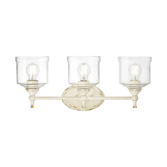 Golden - 0806-BA3 AI-HWG - Three Light Vanity - Keating - Antique Ivory