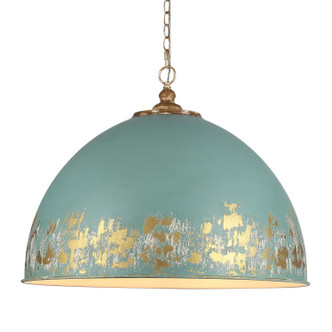 Golden - 0809-8P VG-TEAL - Eight Light Pendant - Alison - Vintage Gold
