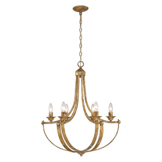 Victoria Six Light Chandelier (0815-6 HG)