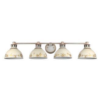 Golden - 0865-BA4 AGV-AI - Four Light Bath Vanity - Kinsley - Aged Galvanized Steel