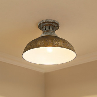Kinsley One Light Semi-Flush Mount (0865-SF AGV-RUST)