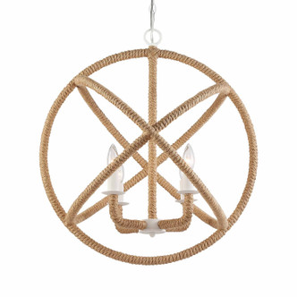 Golden - 0868-4 NWT - Four Light Chandelier - Marina - Natural White