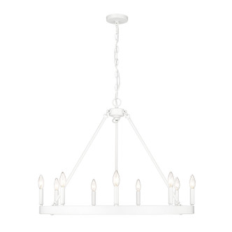 Alastair Nine Light Chandelier (1017-9 WHT)