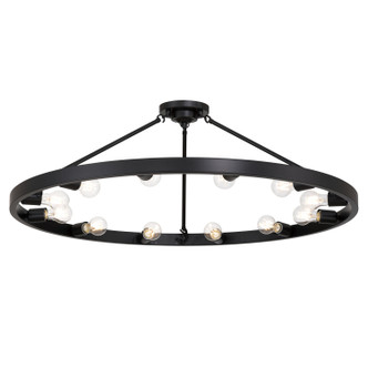 Castile 12 Light Semi-Flush Mount (1019-12SF BLK)