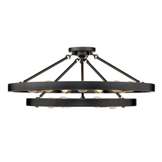 Castile 15 Light Semi-Flush Mount (1019-96SF BLK)
