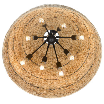 Rue Eight Light Pendant (1081-8P BLK-WSG)