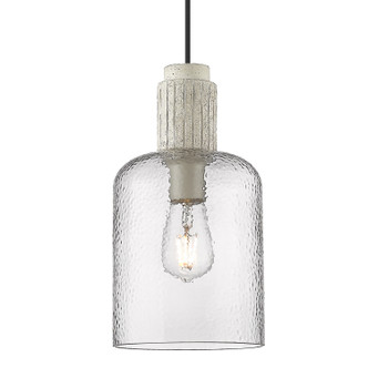 Pedra One Light Pendant (1086-S BLK-HCG)