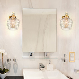 Adeline One Light Wall Sconce (1088-1W MBG-CLR)