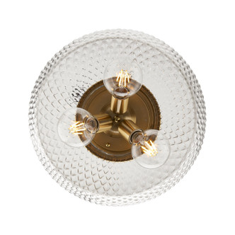 Adeline Three Light Flush Mount (1088-3FM MBG-CLR)