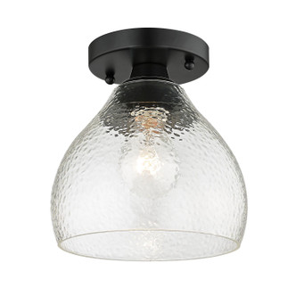 Golden - 1094-SF BLK-HCG - One Light Semi-Flush Mount - Ariella - Matte Black