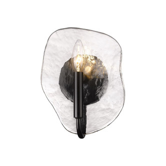 Samara One Light Wall Sconce (1140-1W BLK-HWG)