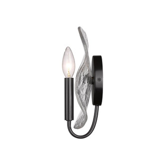 Samara One Light Wall Sconce (1140-1W BLK-HWG)