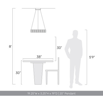 Sashay LED Pendant (1146-20 PI)